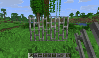 metal bar next to iron bars