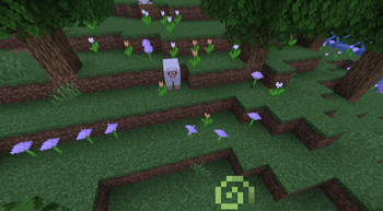 Light Pastel Purple, Pale Gray, and Pale Orange in Flower Forest