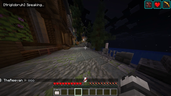 Notification that a player is speaking
