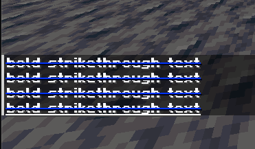 Custom strikethrough colour example