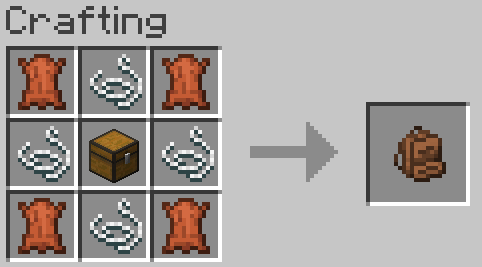 The Backpack crafting recipe