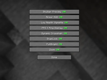 Config Menu