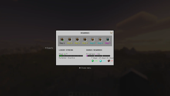 Interactive Rewards Menu