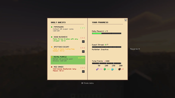 Interactive Quests Menu