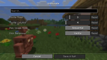 ModMenu settings screen