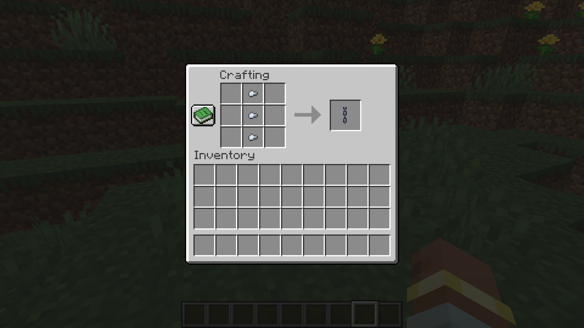 The new chain recipe! Works on all 3 sides of the crafting grid!