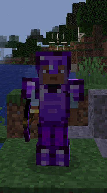 Enderite Armor With Pickaxe