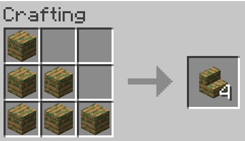 Crafting for block variants
