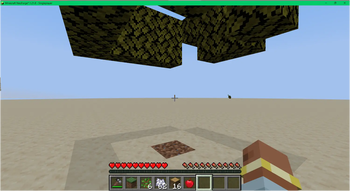 A tree broken with the hammer