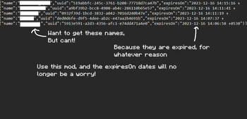 Usercache Expire