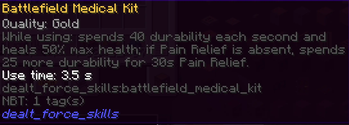 Available consumable items