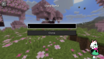 World cloning menu