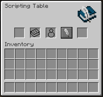 Scripting Table GUI