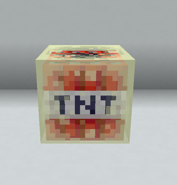 Featureless cube with tnt