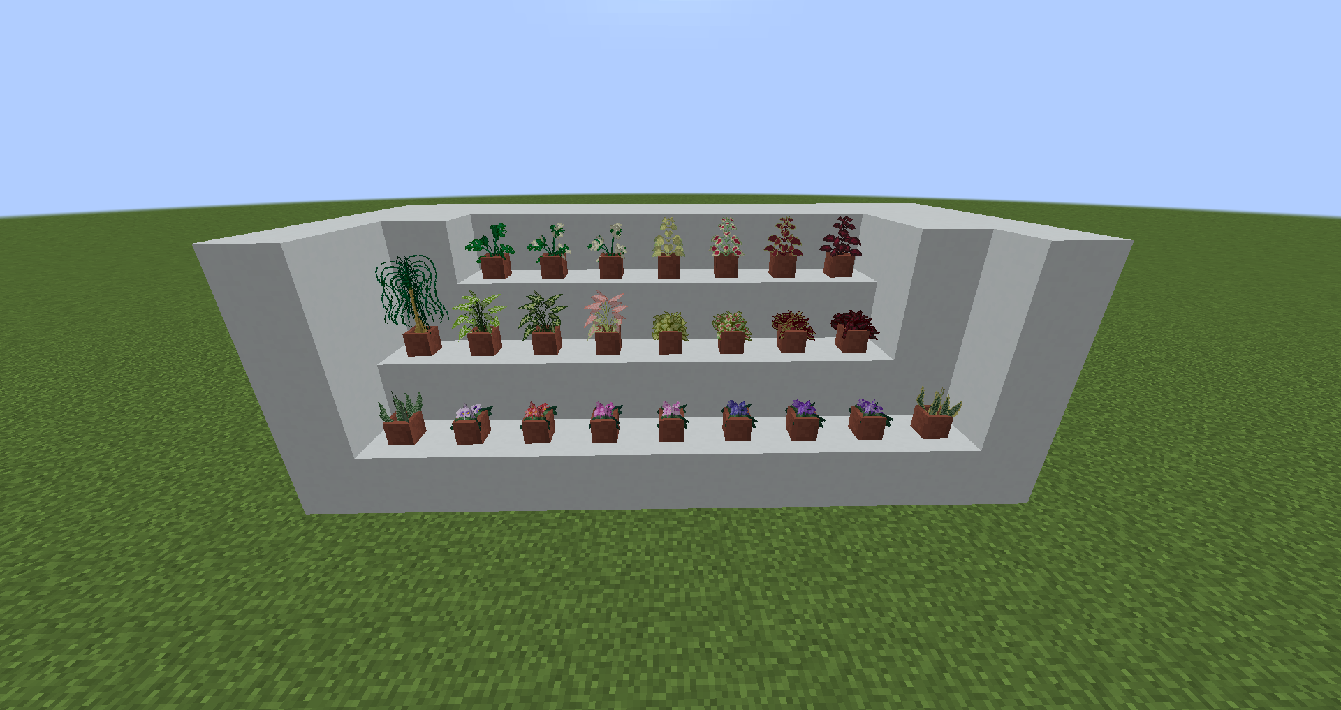 All the new plants in pots (as of version 1.0.0)