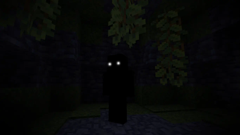 The White Eyes on a Lush Cave
