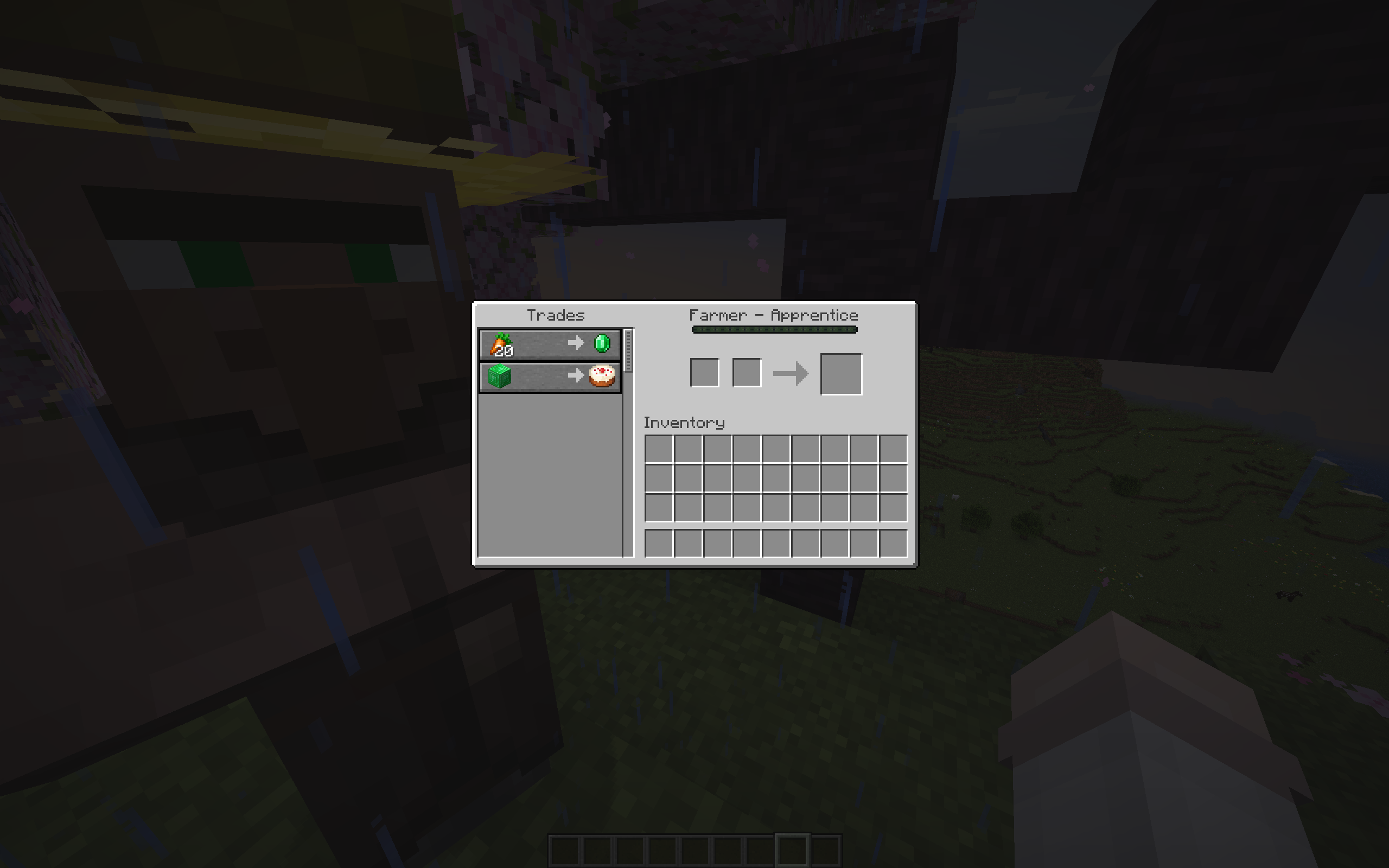 Villager Expensive Trades demonstration