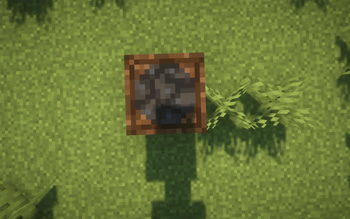 Barrel vith coal