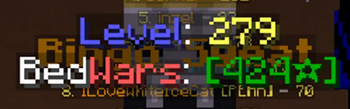 Stats Above Nametag Example