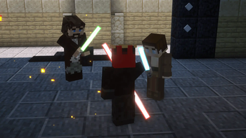 Darth Maul vs Qui-Gon and Obi-Wan