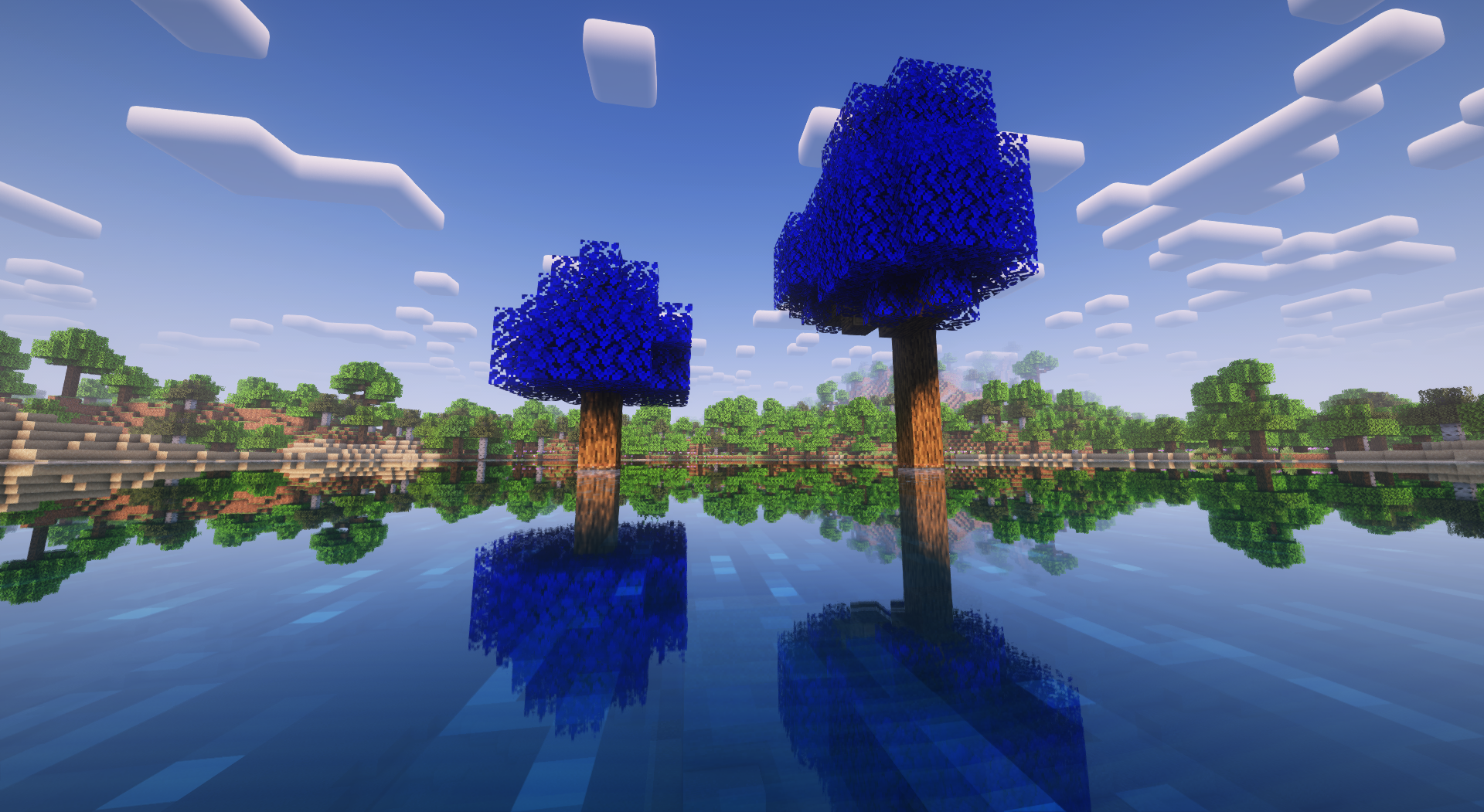 Azure Ocean Trees