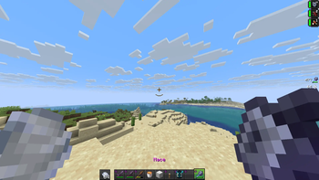 The crosshair and attack indicator