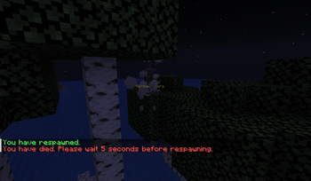 Display respawn location