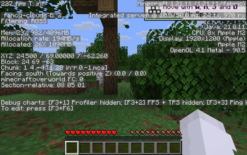 fps with the same base m2 mac but without the modpack