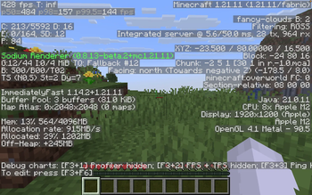 fps with a base m2 mac with the modpack