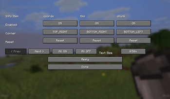 Info hud