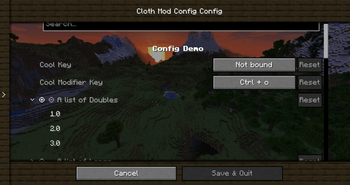 Cloth Config Demo