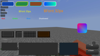 Example screen with Brapi 2: Textures