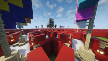 Cool shot involving the maze from an angle :P