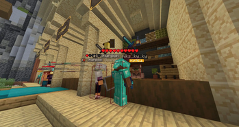 Displaying two objects above the player's head