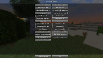Accessibility Settings