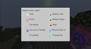 The spell menu, woaw ! :o