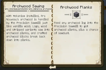 Archwood Sawing page
