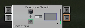 Archwood log in the Precision Sawmill