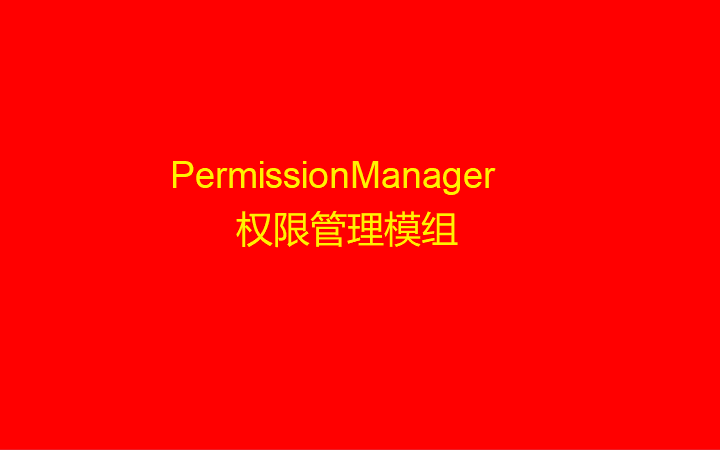 PermissionManager