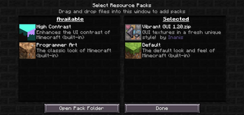 Resourcepack Selector