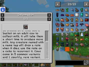 Info tabs and tooltips