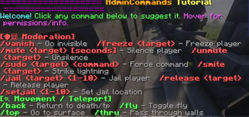 Admin Commands