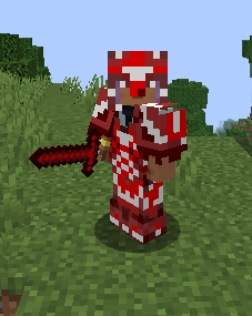 Rocket Sword With Rocket Armor On
