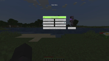 Game menu