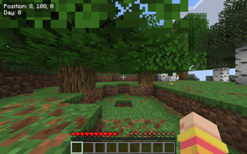 Bedrock-style Coordinates and Day Counter