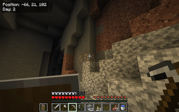 Bedrock-style Coordinates and Day Counter
