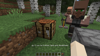 Blocked Crafting Table