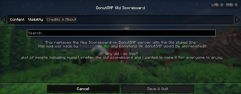 Credit Tab