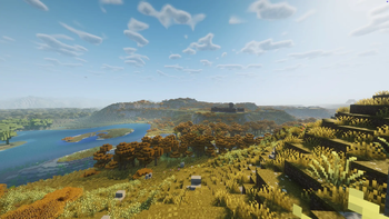 Pillager camp on a hill