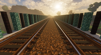 Tram rails + Wooden Sleepers + Counter Rails